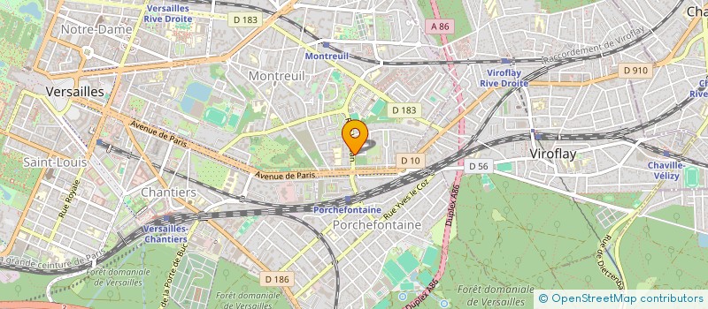 localisation de l'entreprise MONSIEUR HUGO MANUEL PIMENTA à VERSAILLES