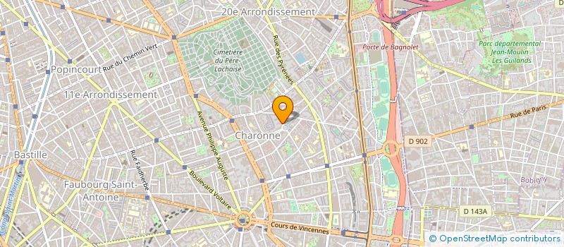 localisation de l'entreprise MONSIEUR HUGO MARCHAL à PARIS