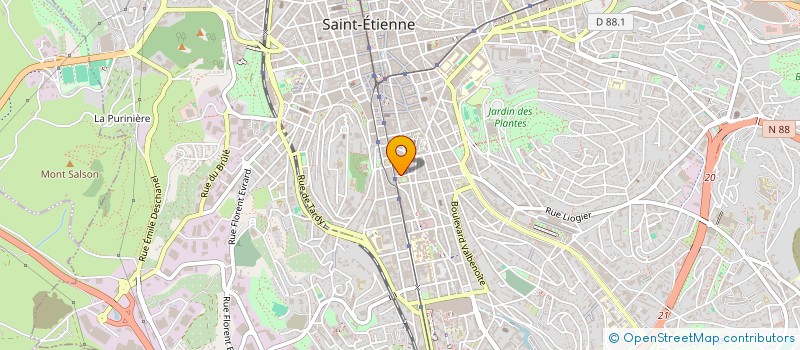 localisation de l'entreprise MONSIEUR HUGO MARECAL  SAINT-ETIENNE