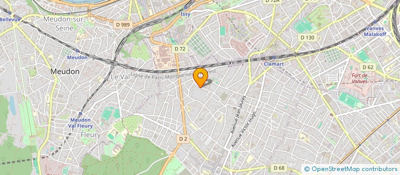 localisation de l'entreprise MONSIEUR HUGO MARGUILLARD  CLAMART