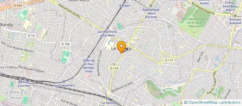 localisation de l'entreprise MONSIEUR HUGO MARIANI  LE RAINCY