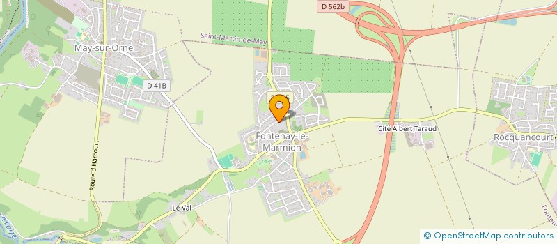 localisation de l'entreprise MONSIEUR HUGO MARIE  FONTENAY-LE-MARMION