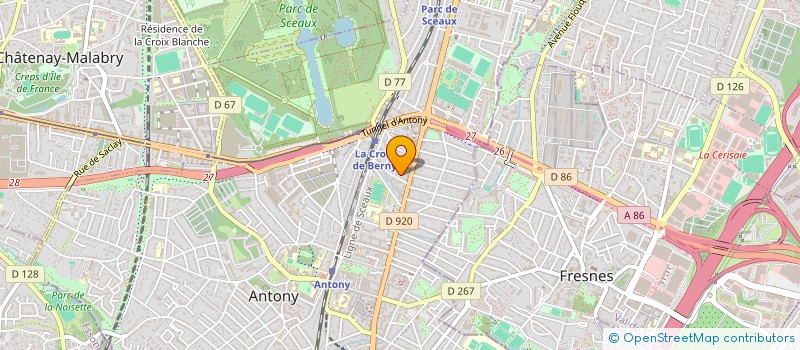 localisation de l'entreprise MONSIEUR HUGO MARTEL à ANTONY