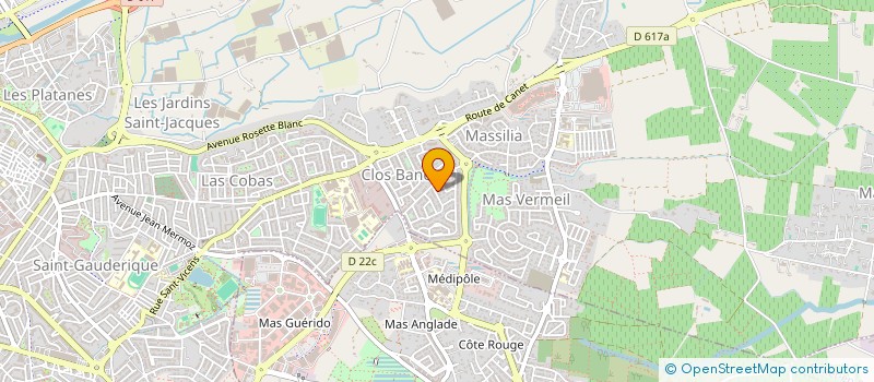 localisation de l'entreprise MONSIEUR HUGO MARTIN  PERPIGNAN