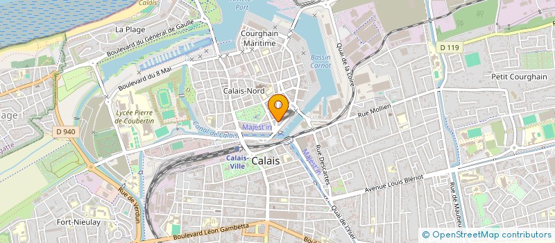 localisation de l'entreprise MONSIEUR HUGO MARTIN  CALAIS