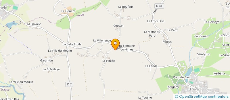 localisation de l'entreprise MONSIEUR HUGO MARTIN  TREVE