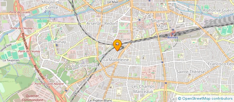 localisation de l'entreprise MONSIEUR HUGO MARTIN GIROUX  RENNES