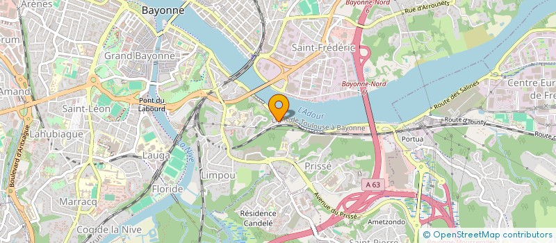 localisation de l'entreprise MONSIEUR HUGO MARTIN LAEMLE  BAYONNE