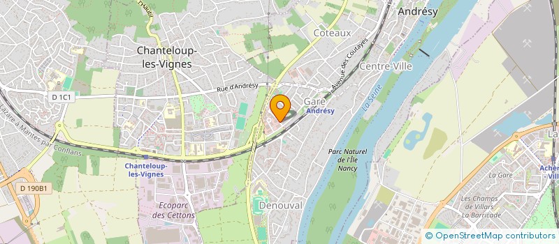 localisation de l'entreprise MONSIEUR HUGO MARTINEZ  ANDRESY