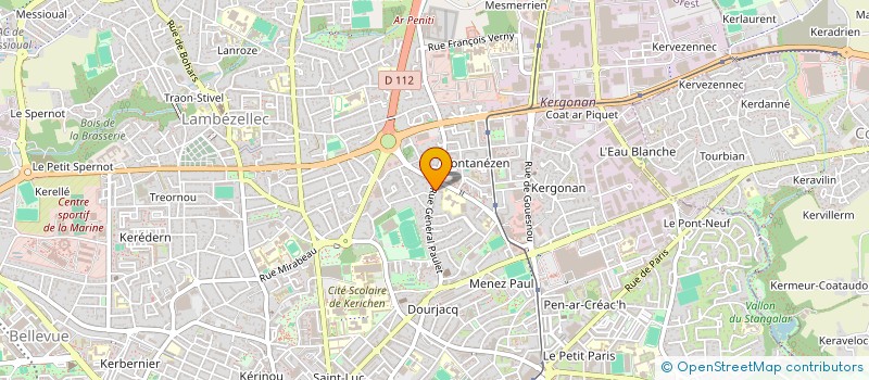 localisation de l'entreprise MONSIEUR HUGO MARTINS à BREST