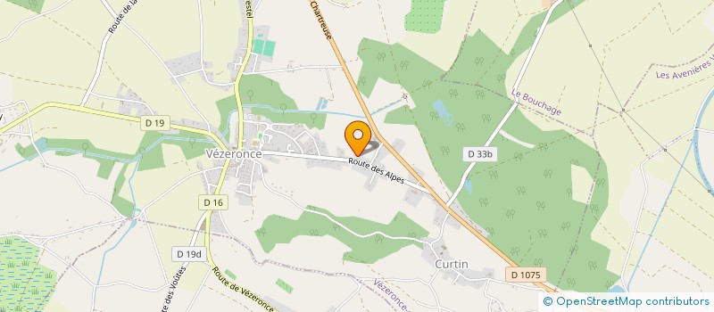 localisation de l'entreprise MONSIEUR HUGO MARTINS  VEZERONCE-CURTIN