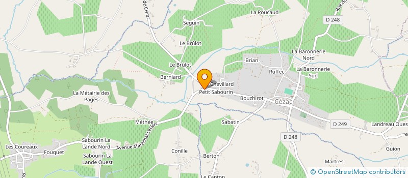 localisation de l'entreprise MONSIEUR HUGO MASSON  CEZAC