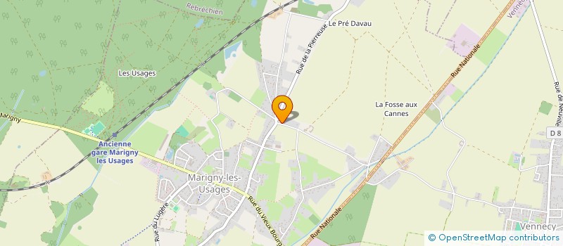 localisation de l'entreprise MONSIEUR HUGO MAUDET  MARIGNY-LES-USAGES