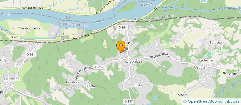 localisation de l'entreprise MONSIEUR HUGO MAYSTRE  URCUIT