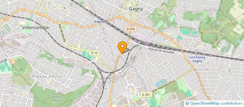 localisation de l'entreprise MONSIEUR HUGO MBULU PASU  GAGNY