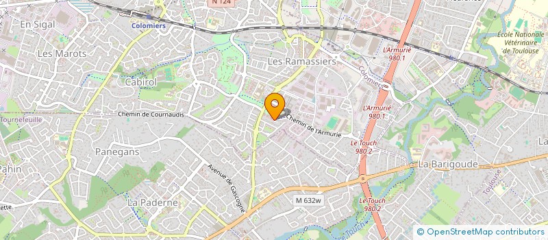 localisation de l'entreprise MONSIEUR HUGO MEDIAVILLA à COLOMIERS