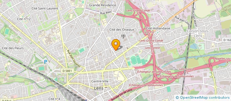 localisation de l'entreprise MONSIEUR HUGO-MEHDI TAJ  LENS