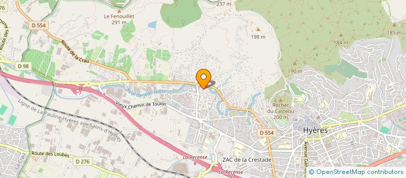 localisation de l'entreprise MONSIEUR HUGO MELNOTTE  HYERES