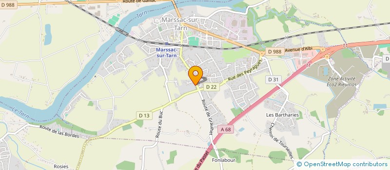 localisation de l'entreprise MONSIEUR HUGO MENA  MARSSAC-SUR-TARN