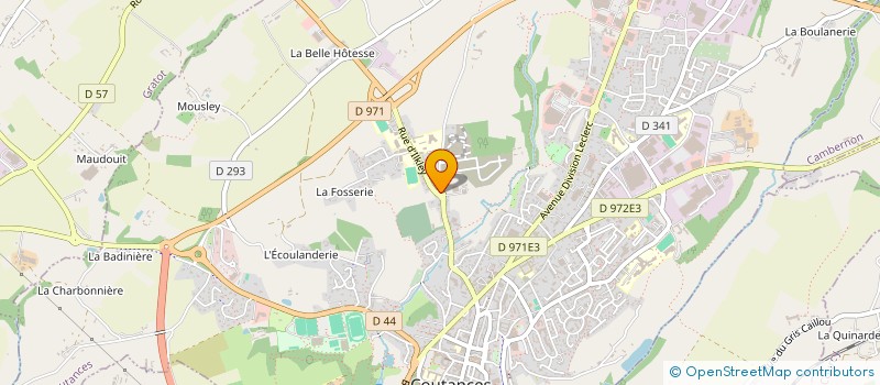 localisation de l'entreprise MONSIEUR HUGO MENARD  COUTANCES