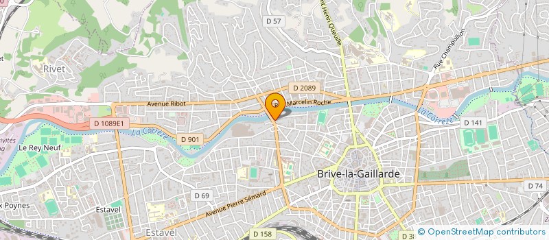 localisation de l'entreprise MONSIEUR HUGO MENDOZA  BRIVE-LA-GAILLARDE