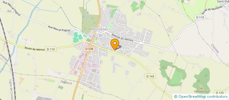 localisation de l'entreprise MONSIEUR HUGO METIFIOT  MONTELIER