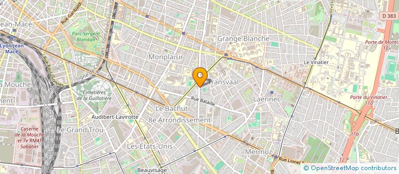 localisation de l'entreprise MONSIEUR HUGO MICHEL  LYON