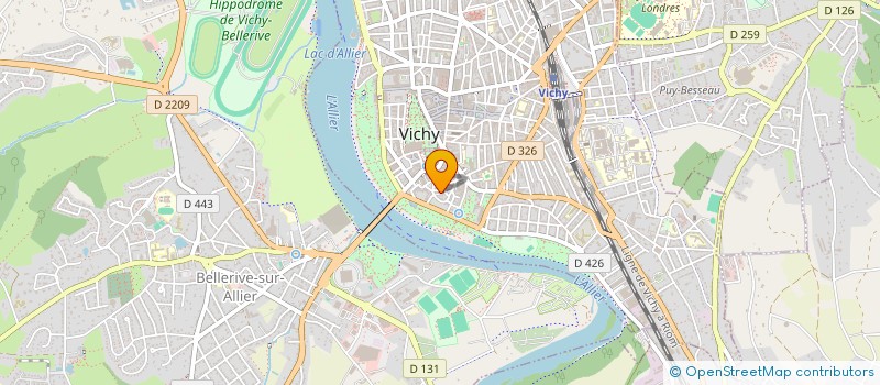 localisation de l'entreprise MONSIEUR HUGO MIGNOT  VICHY