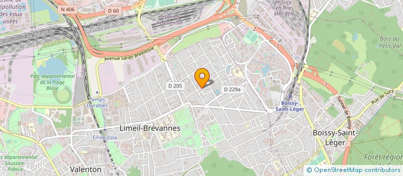 localisation de l'entreprise MONSIEUR HUGO MIGUEL MARTINS CORREIA  LIMEIL-BREVANNES