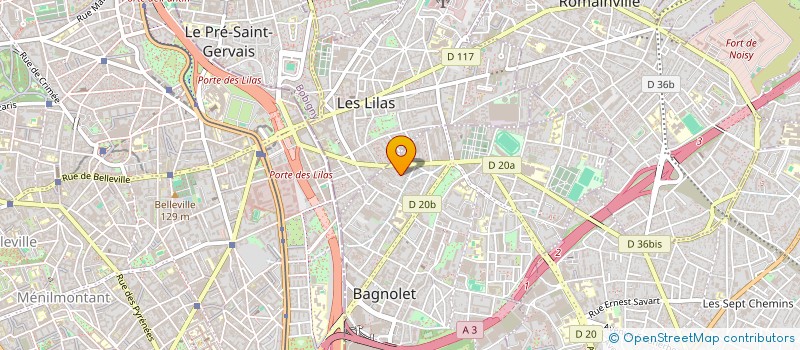 localisation de l'entreprise MONSIEUR HUGO MILCENT à BAGNOLET