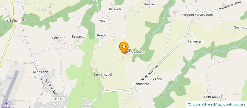 localisation de l'entreprise MONSIEUR HUGO MINIOU  GUISCRIFF