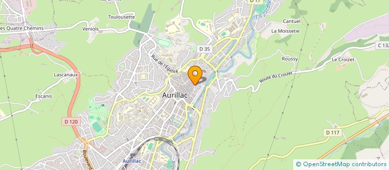 localisation de l'entreprise MONSIEUR HUGO MIRANDA à AURILLAC