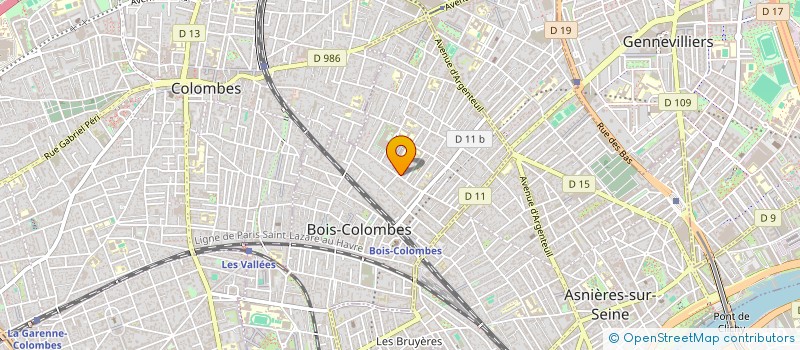 localisation de l'entreprise MONSIEUR HUGO MONAMY à BOIS-COLOMBES