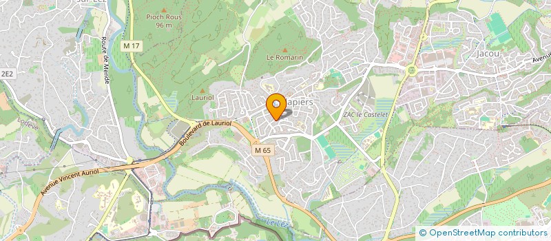 localisation de l'entreprise MONSIEUR HUGO MONIER  CLAPIERS