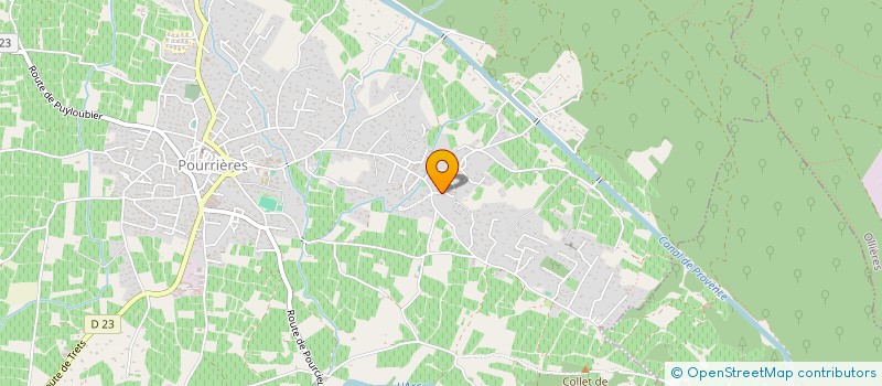 localisation de l'entreprise MONSIEUR HUGO MONNET  POURRIERES