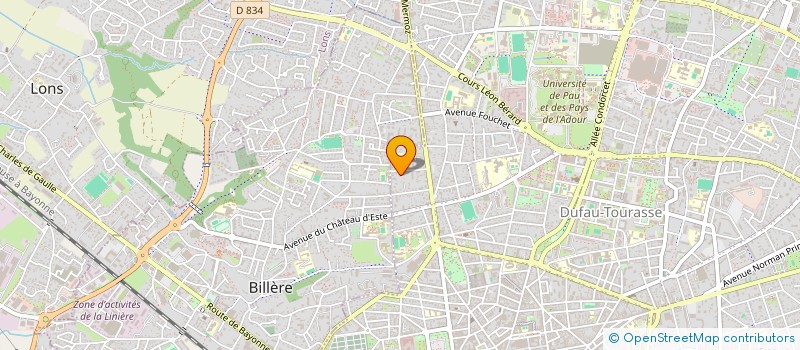 localisation de l'entreprise MONSIEUR HUGO MONTIN à PAU