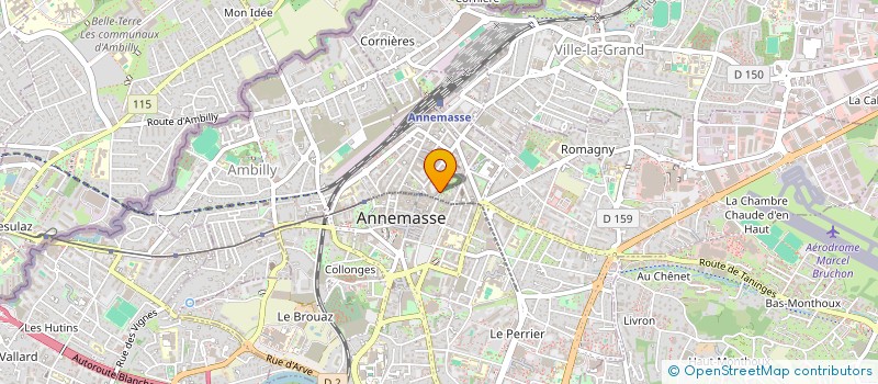 localisation de l'entreprise MONSIEUR HUGO MONTINI  ANNEMASSE
