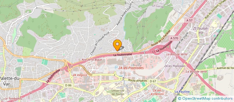 localisation de l'entreprise MONSIEUR HUGO MOREAU GRIMAL  LA VALETTE-DU-VAR