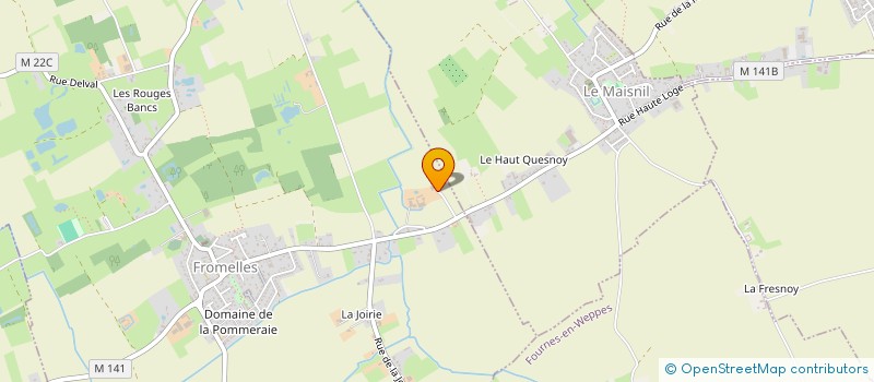 localisation de l'entreprise MONSIEUR HUGO MOREEL  FROMELLES