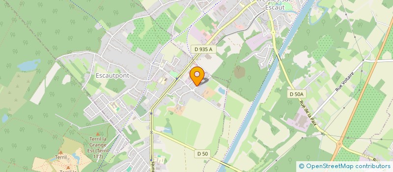 localisation de l'entreprise MONSIEUR HUGO MOREL  ESCAUTPONT