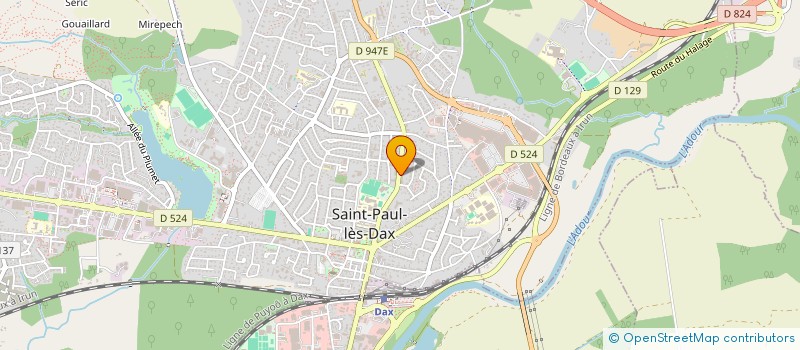 localisation de l'entreprise MONSIEUR HUGO MORESMAU à SAINT-PAUL-LES-DAX
