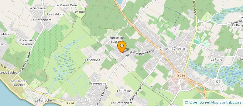 localisation de l'entreprise MONSIEUR HUGO MORIN  DOLUS-D'OLERON