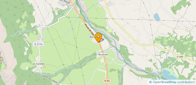 localisation de l'entreprise MONSIEUR HUGO MOTTE  LA FARE-EN-CHAMPSAUR