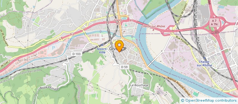 localisation de l'entreprise MONSIEUR HUGO MOULIN à GIVORS