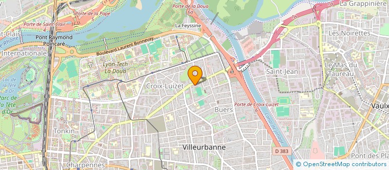 localisation de l'entreprise MONSIEUR HUGO MOULIN  VILLEURBANNE