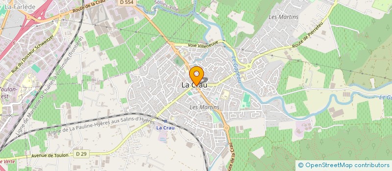 localisation de l'entreprise MONSIEUR HUGO MOULIUS  LA CRAU