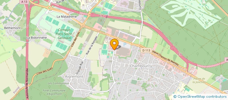 localisation de l'entreprise MONSIEUR HUGO MOULON  CHAMBOURCY