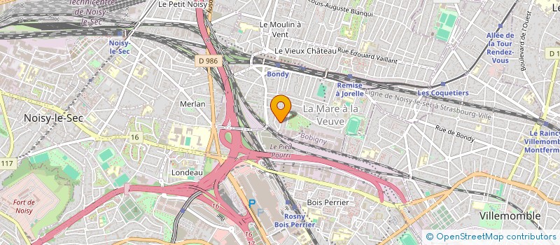 localisation de l'entreprise MONSIEUR HUGO NAESSENS  BONDY