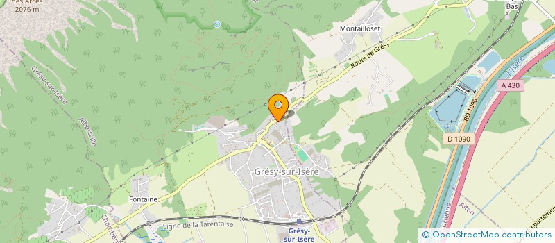 localisation de l'entreprise MONSIEUR HUGO NANTAS  GRESY-SUR-ISERE