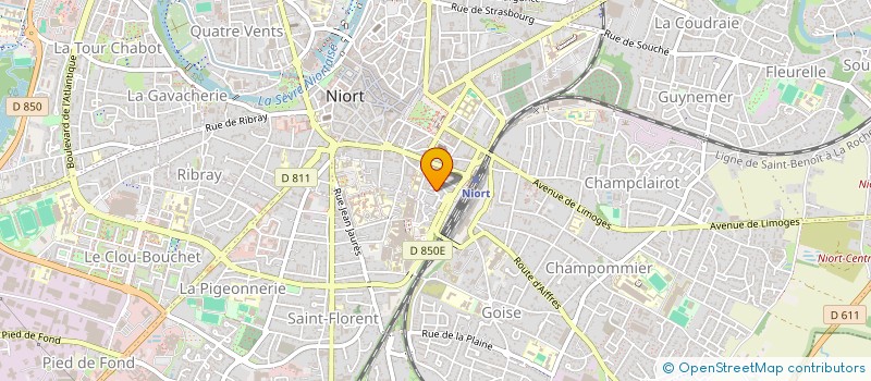 localisation de l'entreprise MONSIEUR HUGO NICOLET à NIORT